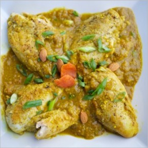Chicken-Almond Curry with Apricots from Lemons and Anchovies Chicken-Almond Curry with Apricots from Lemons and Anchovies