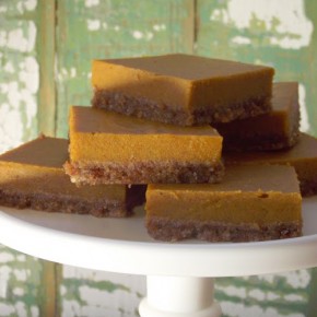 Pumpkin Chai Bars with a Raw Pecan Crust (vegan, gluten-free, dairy-free) from The Spunky Coconut Pumpkin Chai Bars with a Raw Pecan Crust (vegan, gluten-free, dairy-free) from The Spunky Coconut