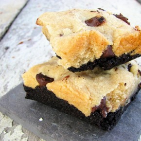 Layered Brownie Chocolate Chip Cookie Bars (Gluten, Grain, Starch, Egg, Corn, Soy Free) from Real Sustenance
