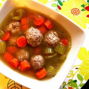 Turkey Meatball Soup from Life As A Plate Turkey Meatball Soup from Life As A Plate