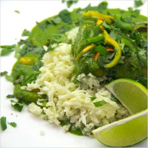 Green Coconut Salmon & Cauliflower Rice from Zenbelly Green Coconut Salmon & Cauliflower Rice from Zenbelly