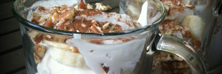 Banana Cinnamon Pecan Parfaits Banana Parfait